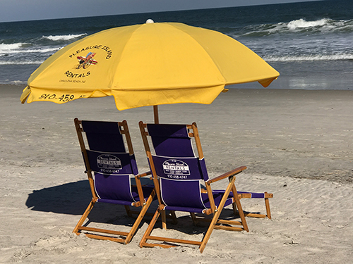beach chair w umbrella